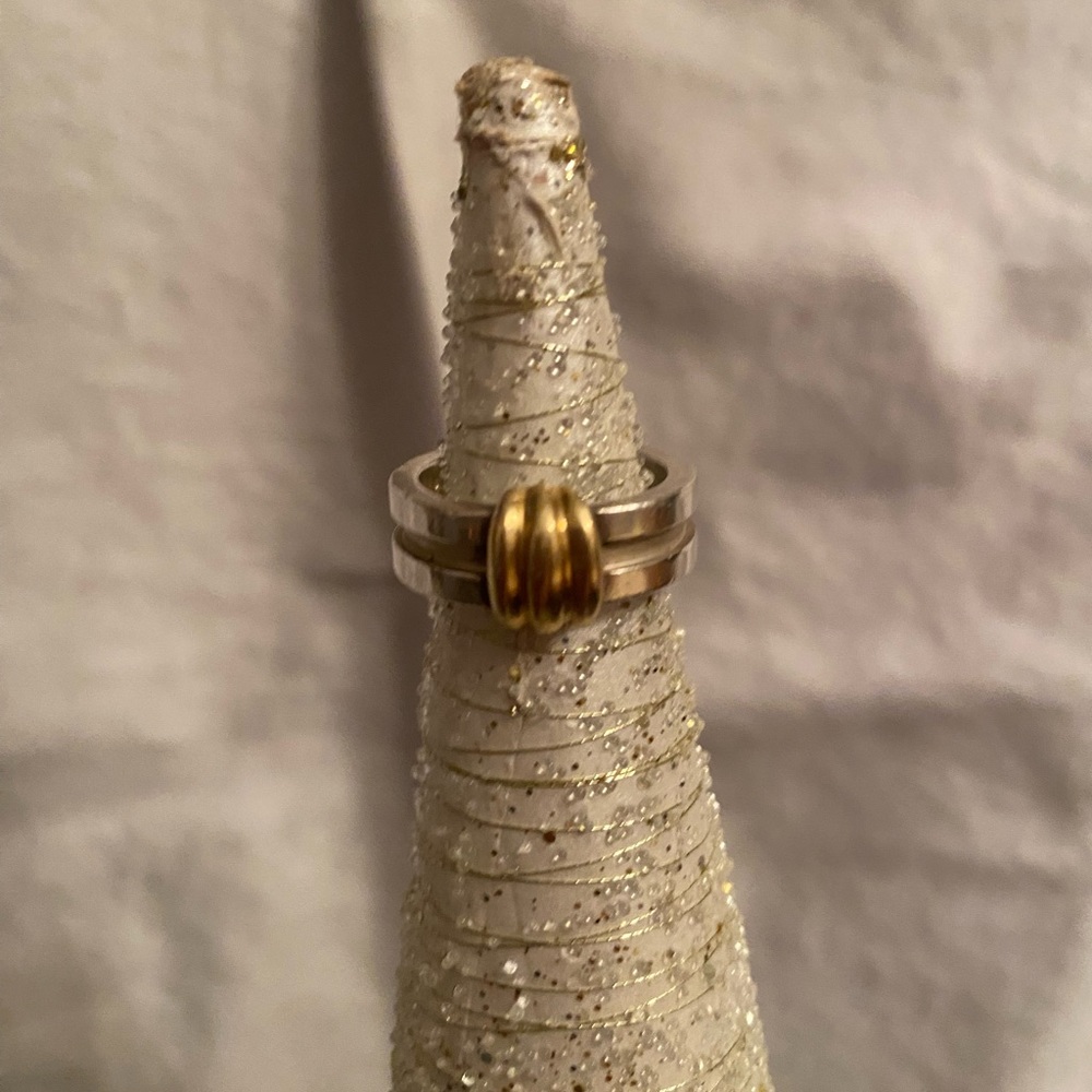 Tiffany & Co Atlas Ring Silver and Gold